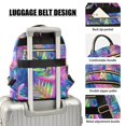 thumbnail image 3 of FORMRS Mini Backpack Purse for Women Quilted Travel Daypack Casual Shoulder Bag, Colorful Starfish, 3 of 7