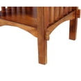 thumbnail image 5 of Spacious Mango Wood Telephone Stand with Slatted Side Panels- Brown, 5 of 5