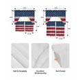 thumbnail image 5 of Wooden American Flag Swag Kitchen Curtains Sets for Windows 24 Inch Length, Independence Day Star Striped Flag Short Window Curtain Panels Swags Valances and Tiers 3 Piece Set for Cafe/Dining Room, 5 of 5
