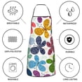 thumbnail image 6 of Pofeuu Colorful Butterflies Print Aprons with Pockets, Cute Aprons for Kitchen, Cooking, Server, Barber, Chef Apron, 6 of 7