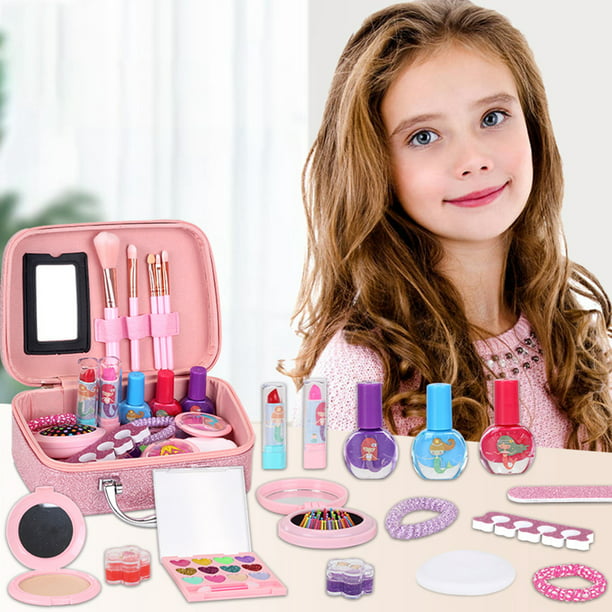 Hands Diy 24pcs Makeup Kit Toy With Storage Bag Washable Set Creativity And Imagination Princess Pretend Playing Cosmetic Safe Gift For Girls Aged 3 Com - Diy Makeup Kit For Beginners