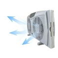 thumbnail image 3 of Open Box Optimus F-5286 8" 3 Speed Cool Air Home Twin Window Fan w/ Thermostat, 3 of 5