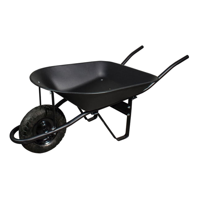Carretilla Negra FOY 5.5ft Llanta Reforzada Uso Industrial CAF554