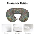 thumbnail image 4 of Disketp Snowflake Colorful Travel Pillow Memory Foam Neck Pillow Support Pillow for Camping, Sleeping Rest Cushion Airplane Pillow, 4 of 8