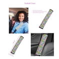 thumbnail image 3 of Women's Spring Floral Car Accessory Set with Seatbelt Cover, Steering Wheel Cover, and Coasters, 3 of 5