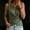Army Green, variant on Women Sleeveless Blouse Wrap Tank Tops V Neck Ruched Tops Cross Front Surplice Wrap Shirts