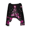 thumbnail image 5 of successthop Womens Christmas Ugly Sweater Light Tree Knit Long Sleeve Crewneck Fall Winter Pullover Knitwear Print Tops, 5 of 5