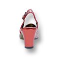 thumbnail image 4 of FLORAL Elena Women's Wide Width Rhinestone Jewel Buckle Closed Toe Slingback RED 9, 4 of 6