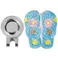 thumbnail image 2 of Golf Hat Clip With Golf Ball Marker - Removable And Sturdy - Slipper Blue, 2 of 7