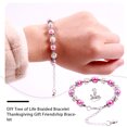 thumbnail image 4 of Jumpingount Hermosa Joyas de cristal Cadenas de cuentas Brazalete de amistad con estilo atractivo para niñas Boda Rosa roja Type1 NO1, 4 of 6