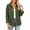 A Army Green, variant on Thin Long Sleeve Shirts Women Dqueduo Women's Fashion Casual Long Sleeve Button Corduroy Jacket, Solid Color Coat