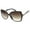 Black-Gold / Lavender, variant on sunglassLA Female Women's Oversize Metal Temple Accent Gradient Lens Butterfly Sunglasses 62mm (Creme-Gold / Amber) - 62mm