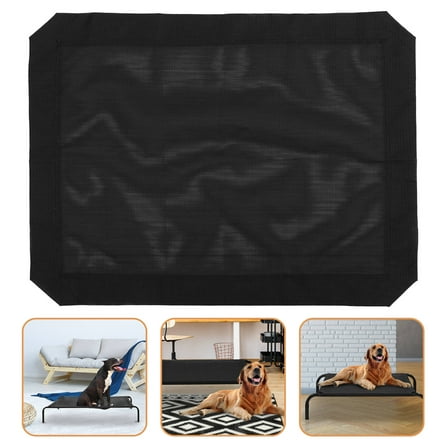 OATIPHO Black Raised Dog Bed Cover Detachable and Breathable Cover for Pet Comfort