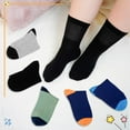thumbnail image 4 of Kids Socks, PUTUO Boys Socks, Cotton Breathable Soft Socks, Athletic Casual School Socks for Children 2-12 Years, 5 Pairs, 4 of 7