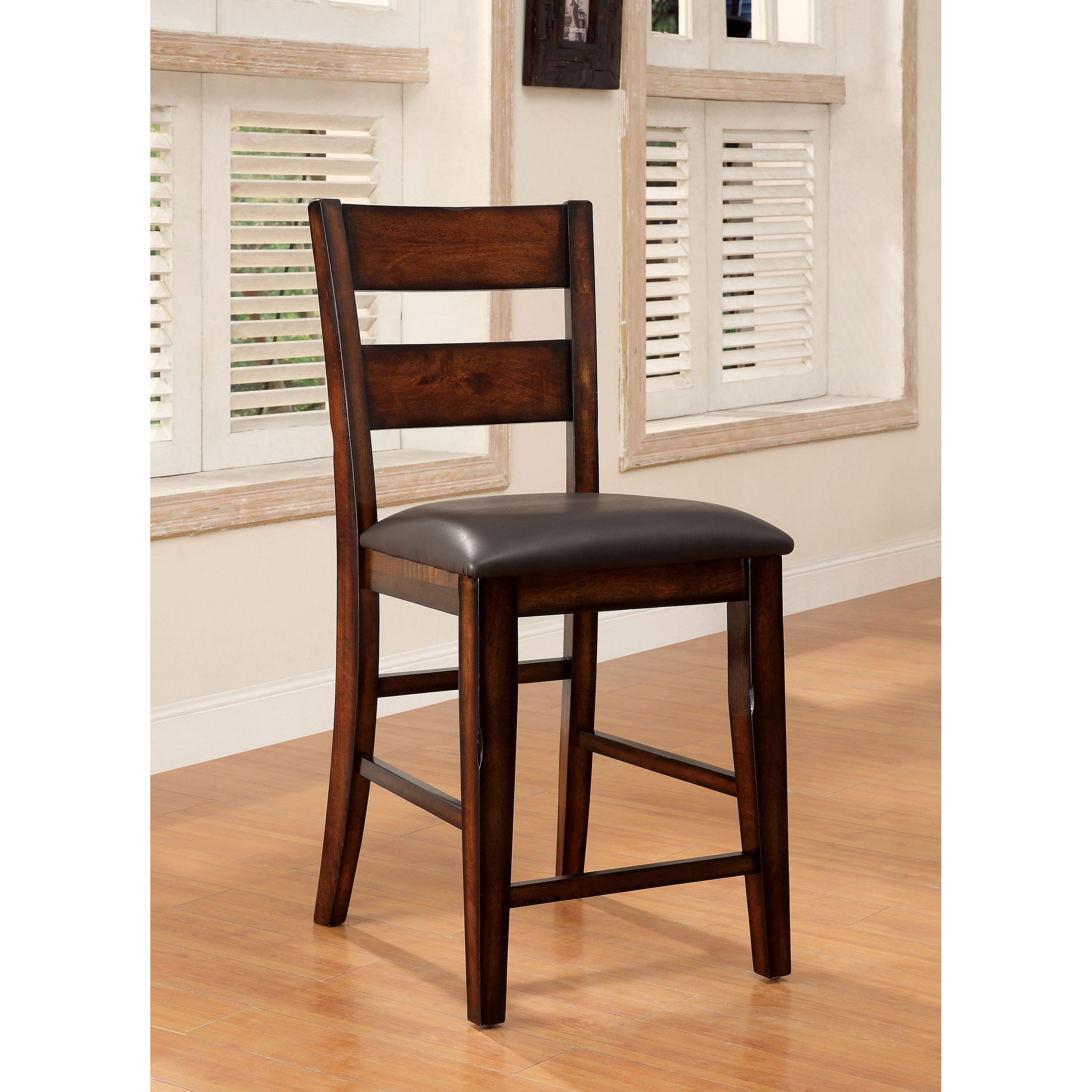 Furniture of America Kyle Modern Cherry Bar Stool (Set of 2)