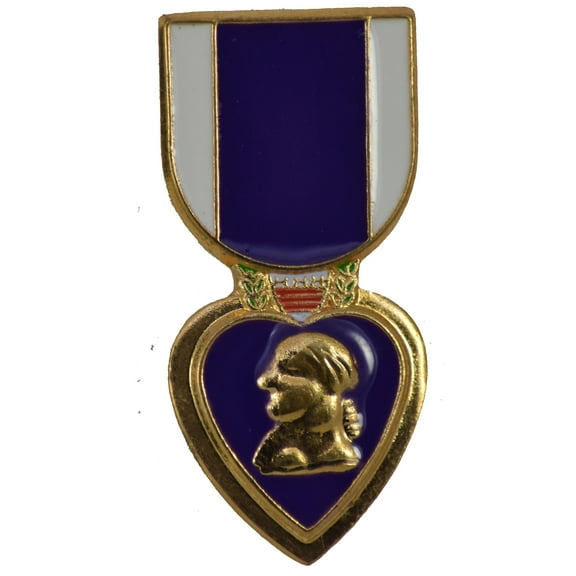 PURPLE HEART HAT PIN