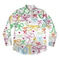 thumbnail image 3 of Womens Tops Satin Blouses for Women Button Down Shirts Long Sleeve Tops, 3 of 4