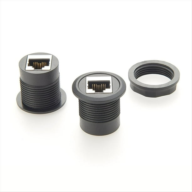 Acoplador Ethernet de 2 Piezas Hembra A Hembra, Conector Acoplador en Línea RJ45 de 1000Mbps, Extensor Ethernet para Cat8,Cat7,Cat6
