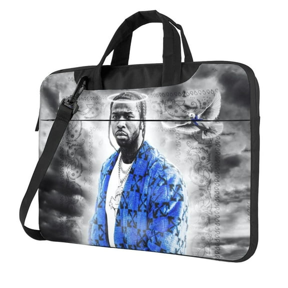 Pop Smoke Laptop Bag Laptop Case Computer Notebook Briefcase Messenger Bag with Adjustable Shoulder Strap 13 inch