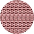 thumbnail image 1 of Ahgly Company Indoor Round Patterned Flamingo Pink Area Rugs, 3' Round, 1 of 1