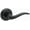 Black, variant on Kwikset 730SEL-514 Sedona Privacy Door Lever Set - Black