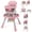 Pink, variant on Babyjoy 16-in-1 Baby High Chair with Activity Center Booster Seat Building Block Table Pink