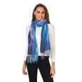 thumbnail image 2 of FORMRS Womens Scarf Winter Soft Long Big Warm Shawls Wrap Tassel Scarves, Galaxy Pattern, 2 of 9