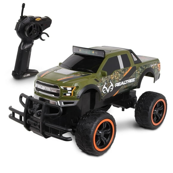 NKOK 14"L RealTree Ford F-150 Raptor Jouet RC à l'échelle 1/14 - Vert