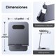 thumbnail image 4 of UGREEN Soporte iPad para Tablet Multi&aacute;ngulo, Base Stand Giratorio 360&deg; Robusto y Aluminio Stand Holder, Compatible con iPad Pro Air Mini 13 12.9 11 Inch, 4 of 7
