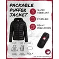 thumbnail image 2 of CANADA WEATHER GEAR Girls Puffer Jacket - Lightweight Packable Bubble Coat Water Resistant (7-16), 2 of 6