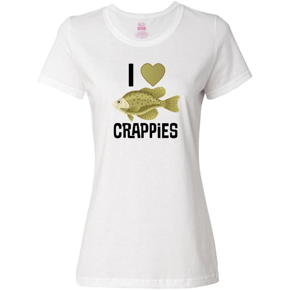 Inktastic Crappie Fishing I Love Crappies Women's T-Shirt