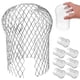 thumbnail image 1 of Protectores de canalones de aluminio, protector de bajante, filtro de canalón, protectores de hojas de malla, 8 Uds., 1 of 7
