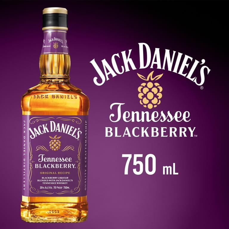 Jack Daniel's Tennessee Blackberry Whiskey Specialty, 750 ml