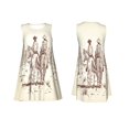 thumbnail image 7 of Honeii Two Cowboys Riding Horses In The Desert Print Women's Sleeveless Dress, Loose Fit Casual Dress for Women, Summer Fashion Dress, 7 of 7