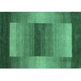 thumbnail image 1 of Ahgly Company Indoor Rectangle Abstract Turquoise Blue Contemporary Area Rugs, 5' x 7', 1 of 4