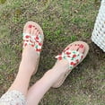 thumbnail image 3 of VerPetridure Slippers for Women Flat Summer Flowers Open Toe Slippers Hemp Rope Comfy Sandals Casual Comfortable Beach Sandals, 3 of 4