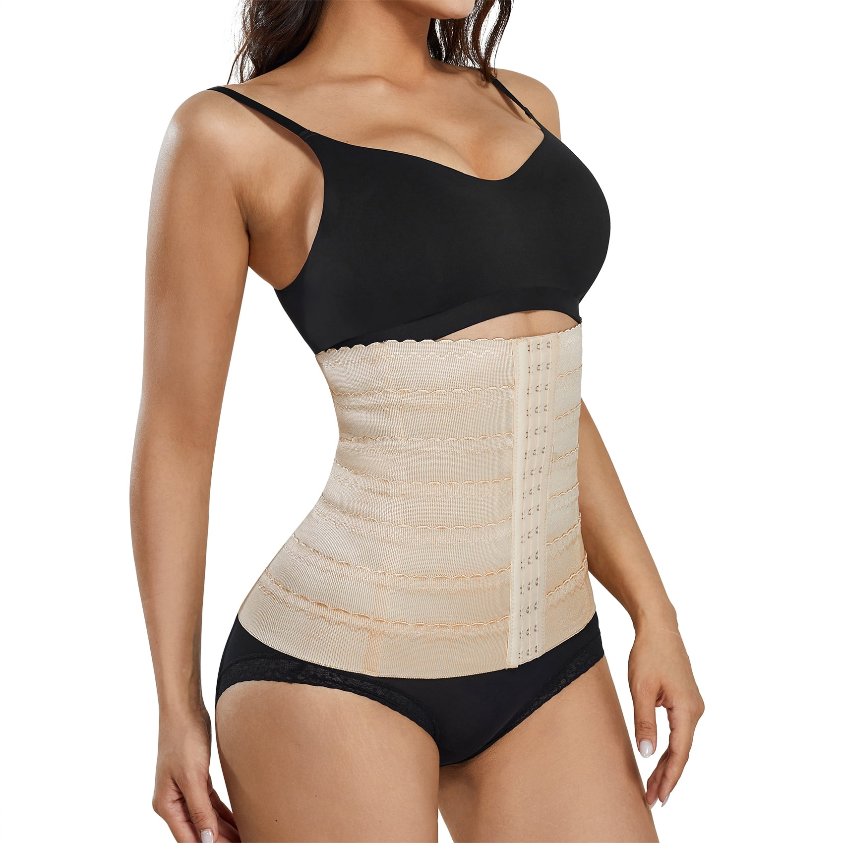 Womens Waist Trainer Corset Tummy Control Band Steel Boned Underwear Compression Slimming Body Shaper