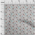thumbnail image 2 of oneOone Cotton Flex Light Gray Fabric Asian Suzani Sewing Fabric By The Yard Printed Diy Clothing Sewing Supplies 40 Inch Wide, 2 of 5