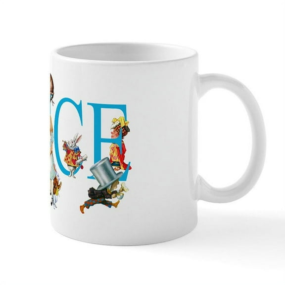 CafePress - ALICE & FRIENDS IN WONDERLAND Mug - 11 oz Ceramic Mug - Novelty Coffee Tea Cup