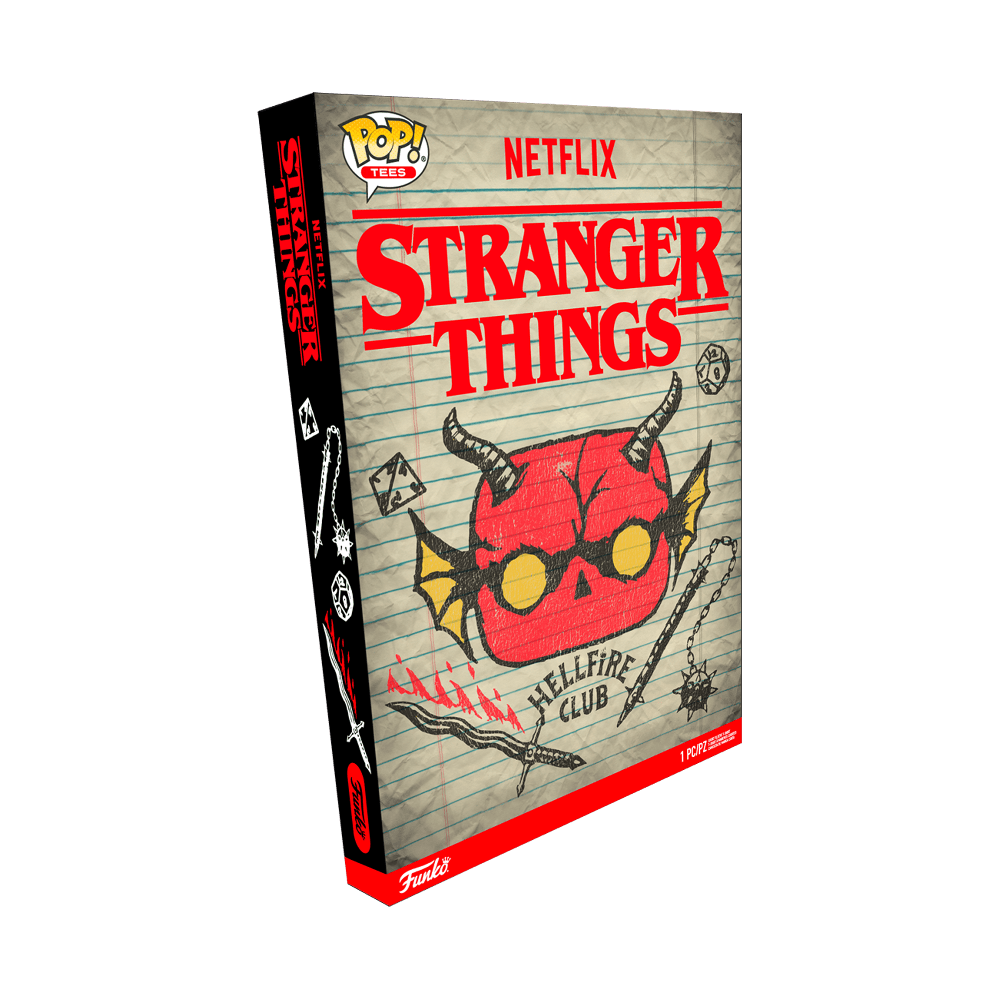 即納！最大半額！ Boxed Pop! Funko Tee: L - Club Hellfire - Things Stranger SF・ファンタジー・ホラー