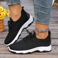 thumbnail image 2 of Domzle Womens Walking Shoes Slip On Sneakers | Casual Mesh Comfortable Breathable Lightweight Running Athletic Black 38, 2 of 8