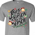 thumbnail image 4 of Inktastic Jesus is the Reason for the Season Christmas Bells and Stars T-Shirt, 4 of 5