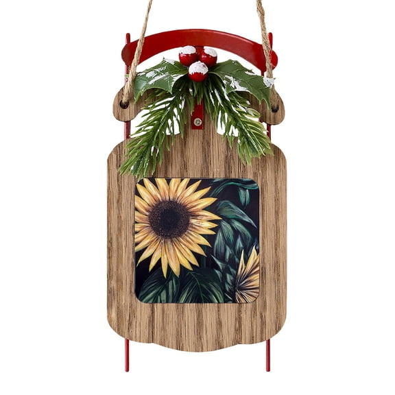 CafePress - Sunflower Life - Sled Ornament