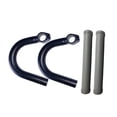 thumbnail image 3 of Manillar de bicicleta con ángulo externo, agarre cómodo, piezas de ciclismo resistentes, barra de sujeción de aleación de aluminio para bicicletas de con manga gris, 3 of 8