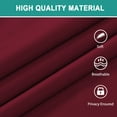 thumbnail image 6 of RUseeN French Blackout Door Curtain - Privacy Thermal Insulated Door Window Curtains for Patio French Door Front Door Sidelight Curtain Tie up Shade, W26 x L20 inch, 1 Panel, Red, 6 of 8