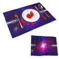 thumbnail image 1 of DouZhe Ensemble de 4 Sets de Table en Polyester, Motif Steampunk Fantasy Résistant à la Chaleur pour Table à Manger, 12 Pouces x 18 Pouces, 1 of 6