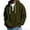 Army Green, variant on Men's New American Trend Loose Leisure Zipper Solid Color Hooded Hoodie, Casual Pullover Jacket, Stylish Streetwear Top, Comfortable Long Sleeve Sweatshirt,Black,S