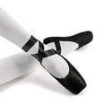 thumbnail image 2 of Nexete Pointe Shoe Dance Ballet Point Slippers Ballet Flats Shoes with Ribbons &Toe Pads,Black Pink Red Color For Girls Women(Note: Order Same Street Size 1/2 -1 Up), 2 of 5