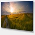 thumbnail image 2 of Sunset in Field of Grain Panorama - Landscape Canvas Art Print, 2 of 4