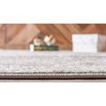 thumbnail image 4 of Unique Loom 3146483 8 x 11 ft. Geometric Trellis Frieze Rectangular Rug, Light Gray, 4 of 5